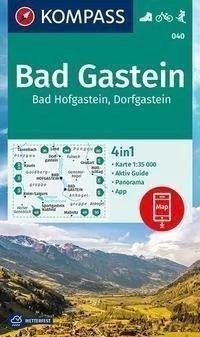 Bad Gastein Bad Hofgastein Dorfgastein 135 000  turistická mapa KOMPASS 040