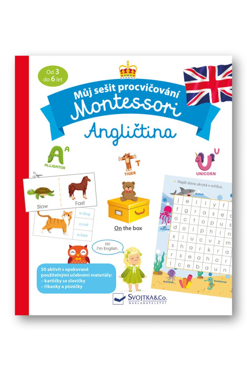 Můj sešit procvičování Montessori Angličtina – Barusseau Lydie
