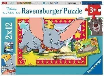 Puzzle Disney Pohádková zvířátka 2x12 dílků