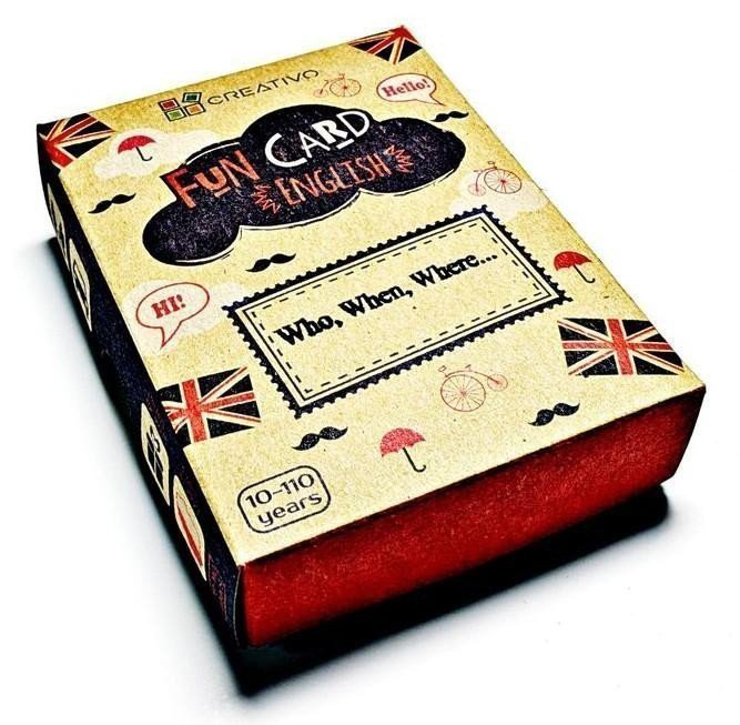 Fun Card English Who When Where – Dwornik Pawel