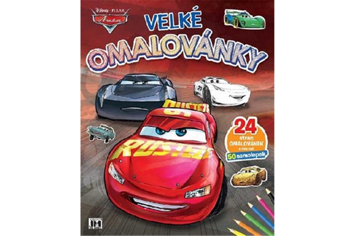 Auta - Velké omalovánky