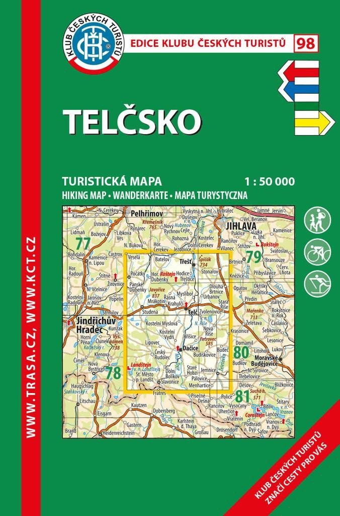 KČT 98 Telčsko 150 000  6vydání 2021