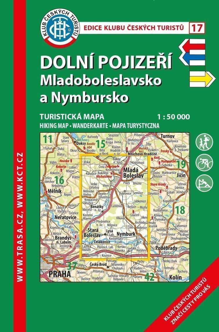 KČT 17 Dolní Pojizeří Mladoboleslavsko  turistická mapa – group of authors
