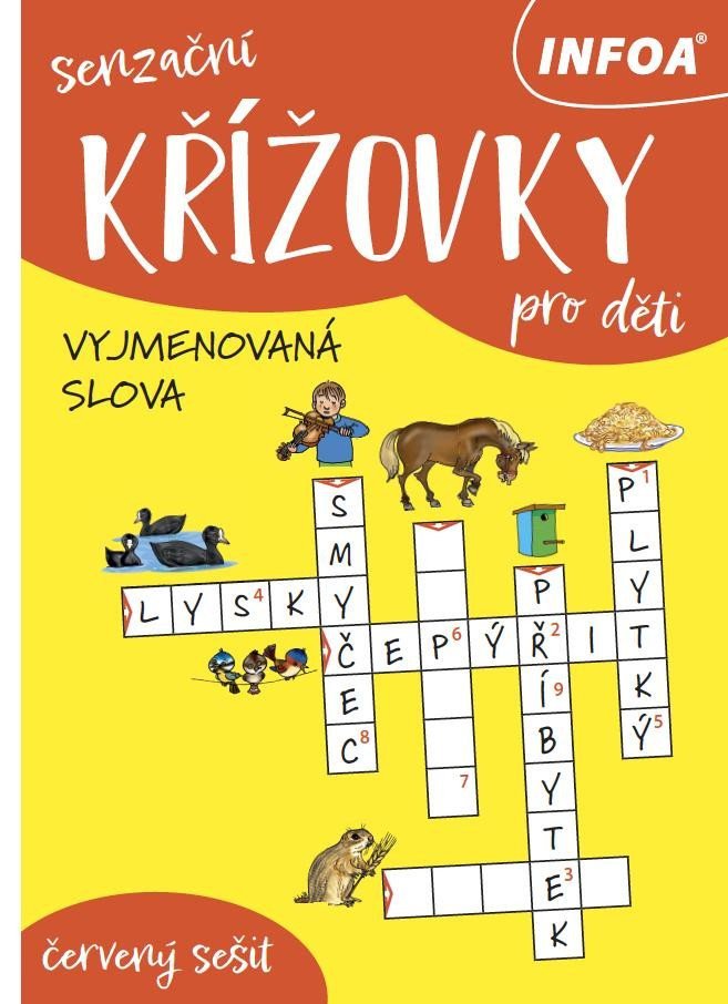Senzační křížovky pro děti - červený sešit Vyjmenovaná slova