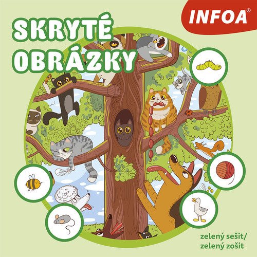 Skryté obrázky - zelený sešit  zelený zošit