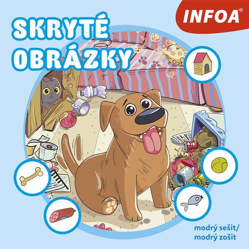 Skryté obrázky - modrý sešit  modrý zošit