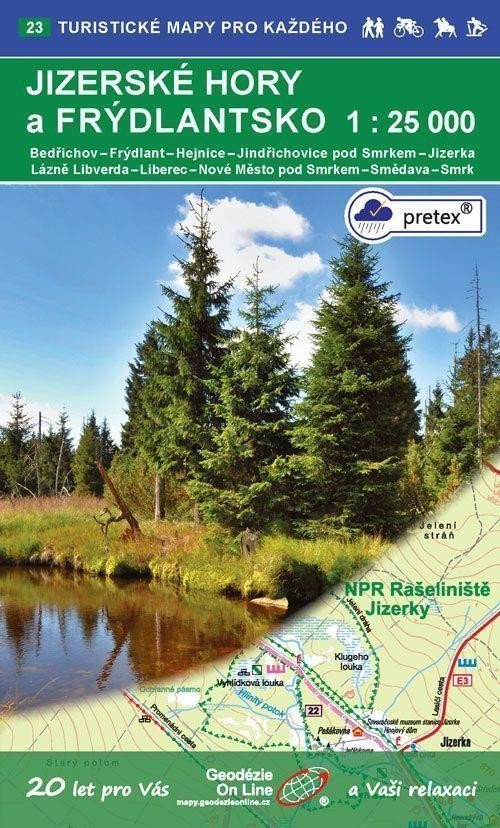 Jizerské hory 125 000  23 Turistické mapy pro každého