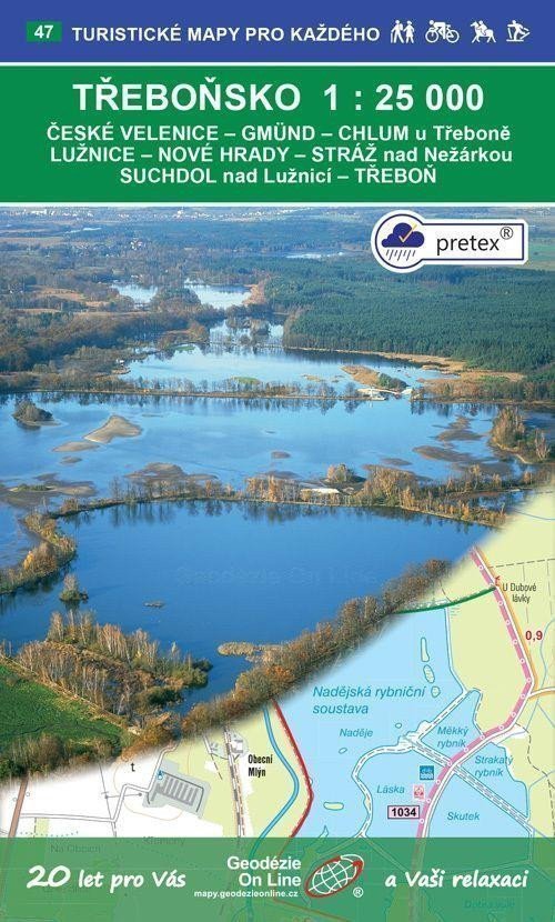 Třeboňsko 125 000  47 Turistické mapy pro každého