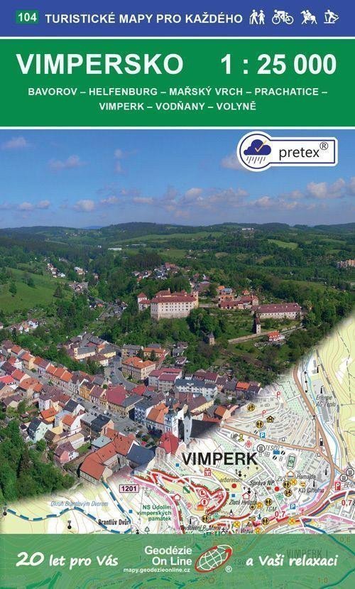 Vimpersko 125 000  104 Turistické mapy pro každého