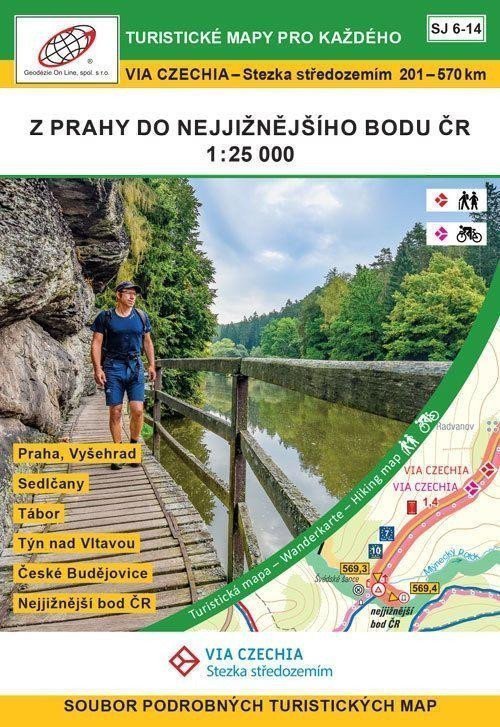 VIA CZECHIA – Stezka středozemím box 2 Z Prahy do nejjižnějšího bodu ČR 1  25 000