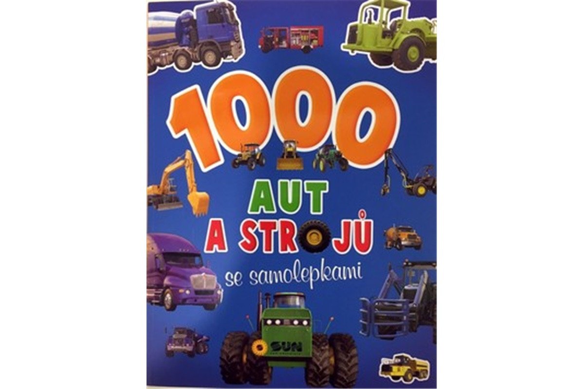 1000 aut a strojů se samolepkami