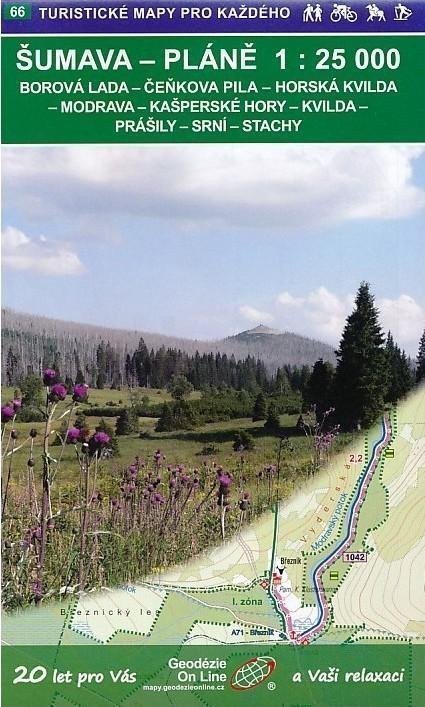 Šumava Pláně 125 000  66 Turistické mapy pro každého