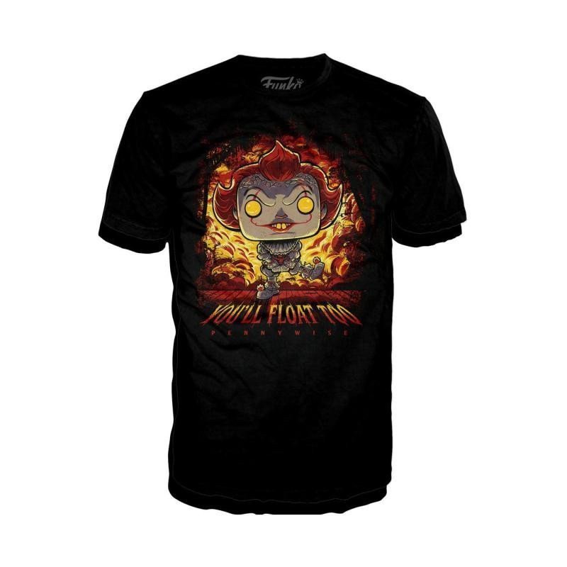 Funko POP Tee Pennywise - You will float too velikost L