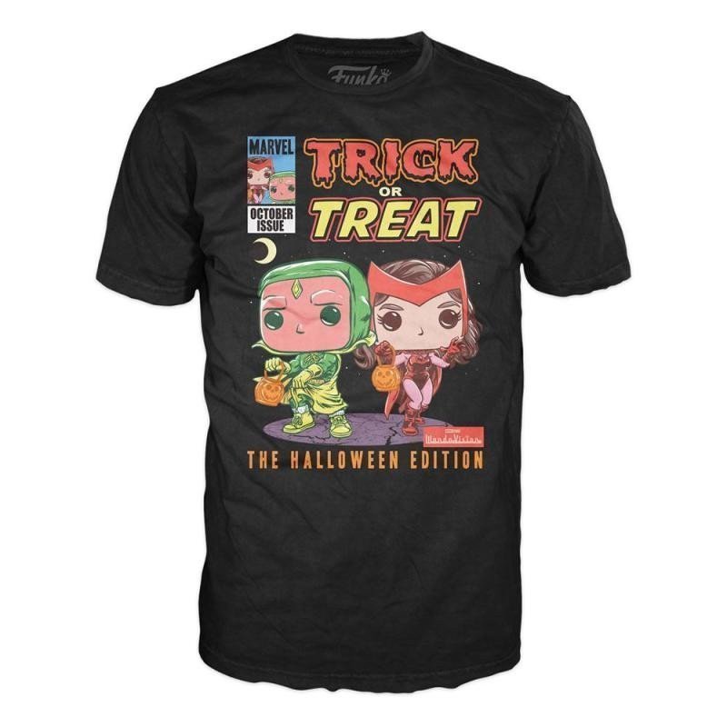 Funko POP Tee Marvel - Scarlett Vision Halloween velikost L