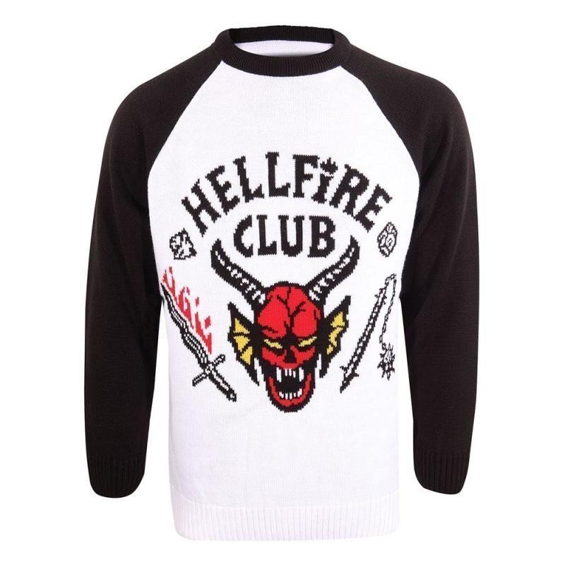 Stranger Things vánoční svetr - Hellfire club velikost L