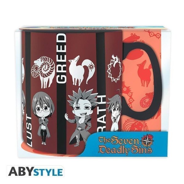The Seven Deadly Sins Keramický hrnek 460 ml - Chibi sins