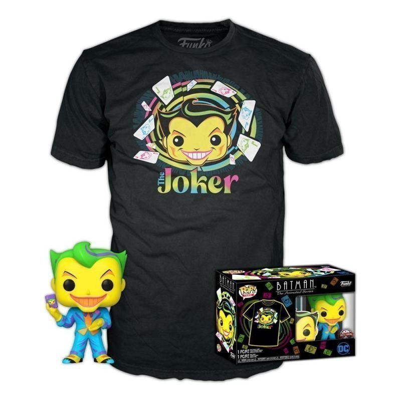 Funko POP  Tee DC Comics - Joker BlackLight special edition velikost trička XL