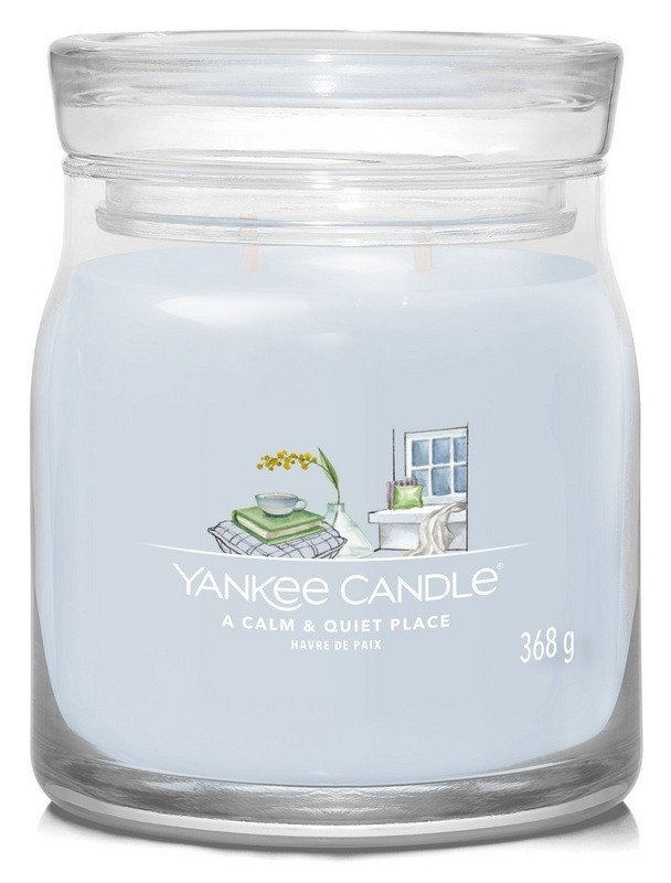 YANKEE CANDLE A Calm  Quiet Place svíčka 368g 2 knoty Signature střední