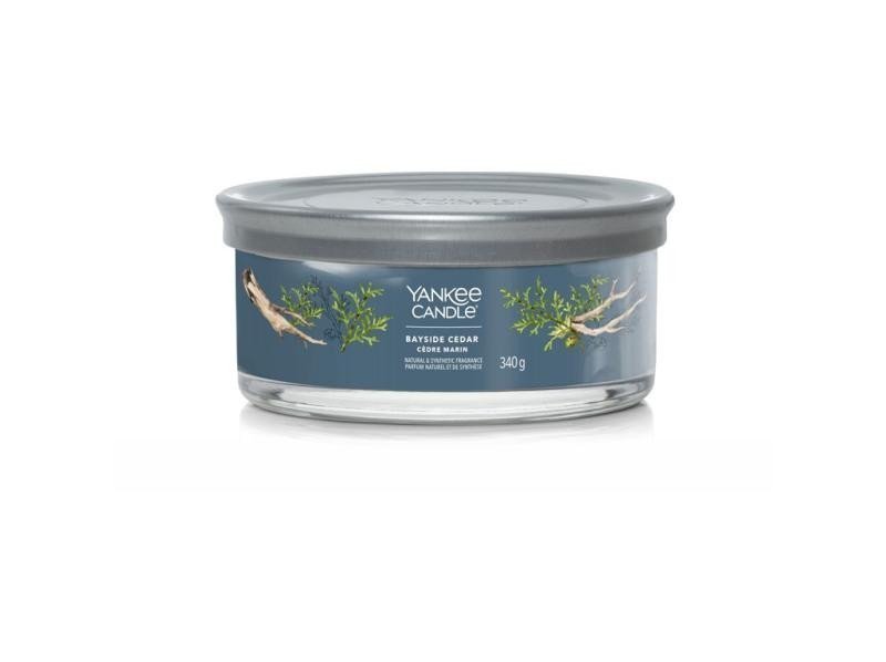 YANKEE CANDLE Bayside Cedar svíčka 340g  5 knotů Signature tumbler střední