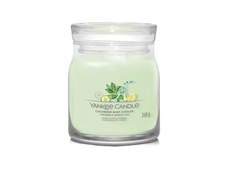 YANKEE CANDLE Cucumber Mint Cooler svíčka 368g  2 knoty Signature střední