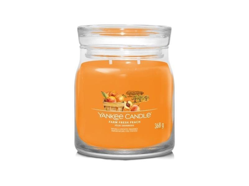 YANKEE CANDLE Farm Fresh Peach svíčka 368g  2 knoty Signature střední