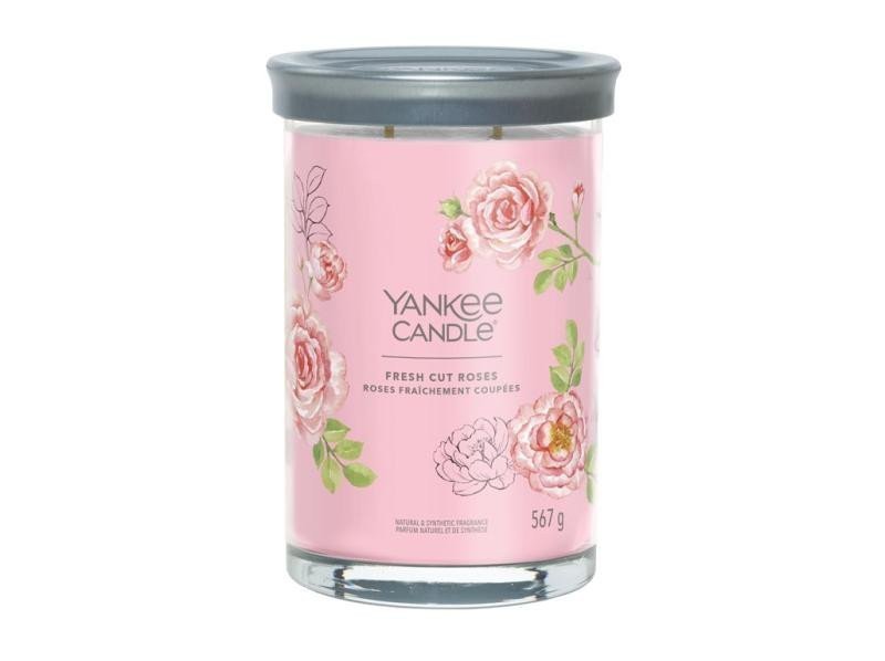 YANKEE CANDLE Fresh Cut Roses svíčka 567g  2 knoty Signature tumbler velký