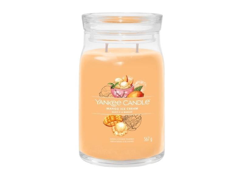 YANKEE CANDLE Mango Ice Cream svíčka 567g  2 knoty Signature velký
