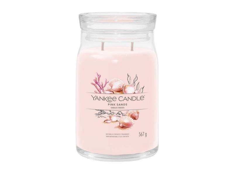 YANKEE CANDLE Pink Sands svíčka 567g  2 knoty Signature velký