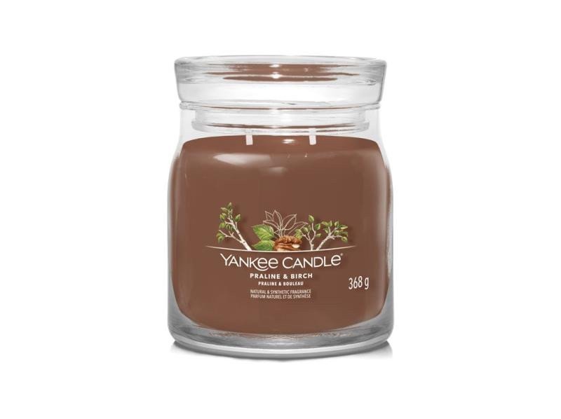 YANKEE CANDLE Praline  Birch svíčka 368g  2 knoty Signature střední