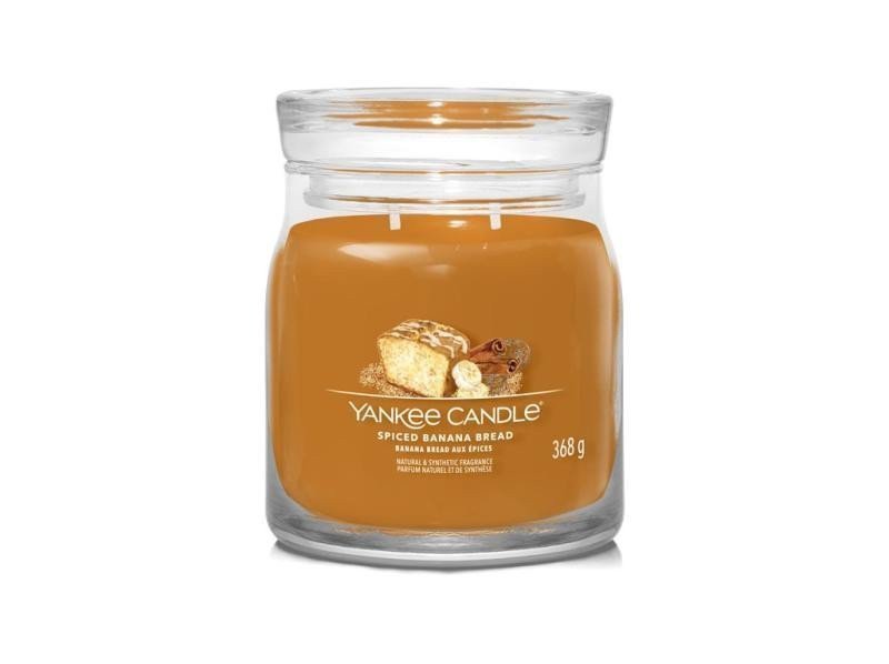 YANKEE CANDLE Spiced Banana Bread svíčka 368g  2 knoty Signature střední