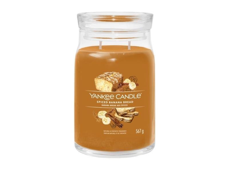 YANKEE CANDLE Spiced Banana Bread svíčka 567g  2 knoty Signature velký