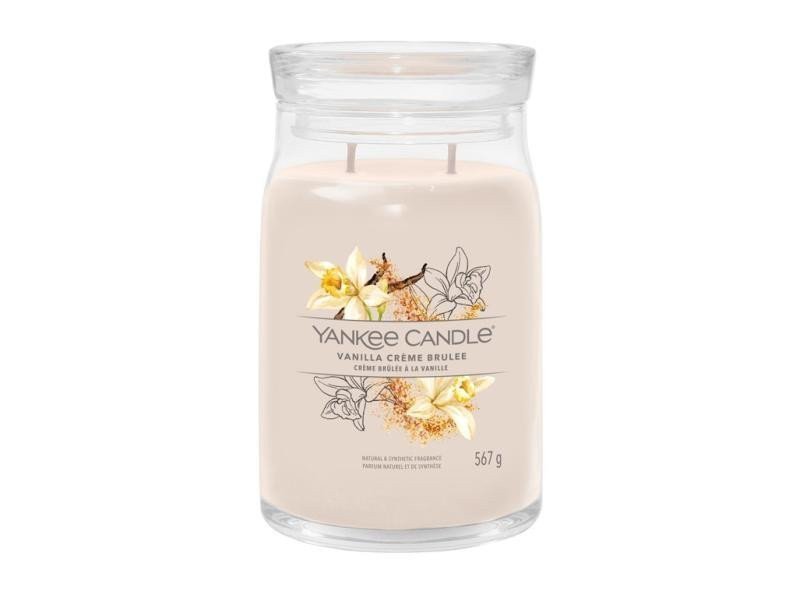 YANKEE CANDLE Vanilla Creme Brulée svíčka 567g  2 knoty Signature velký