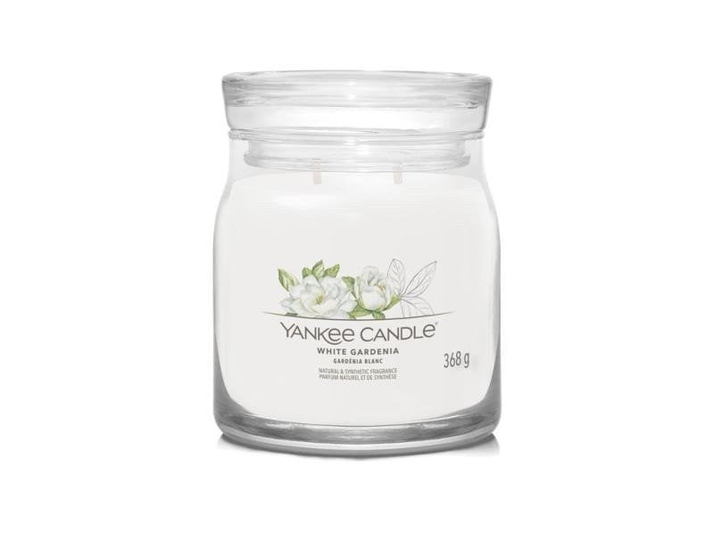 YANKEE CANDLE White Gardenia svíčka 368g  2 knoty Signature střední