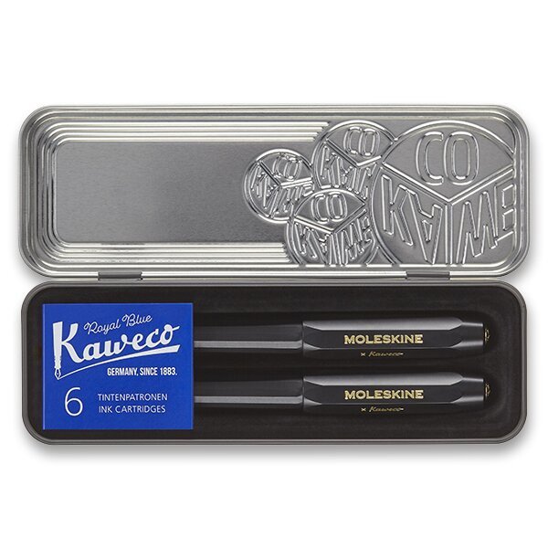Sada plnicí pero a kuličkové pero Moleskine Kaweco - černá