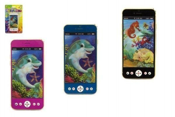 Mobil telefon na baterie se světlem se zvukem plast