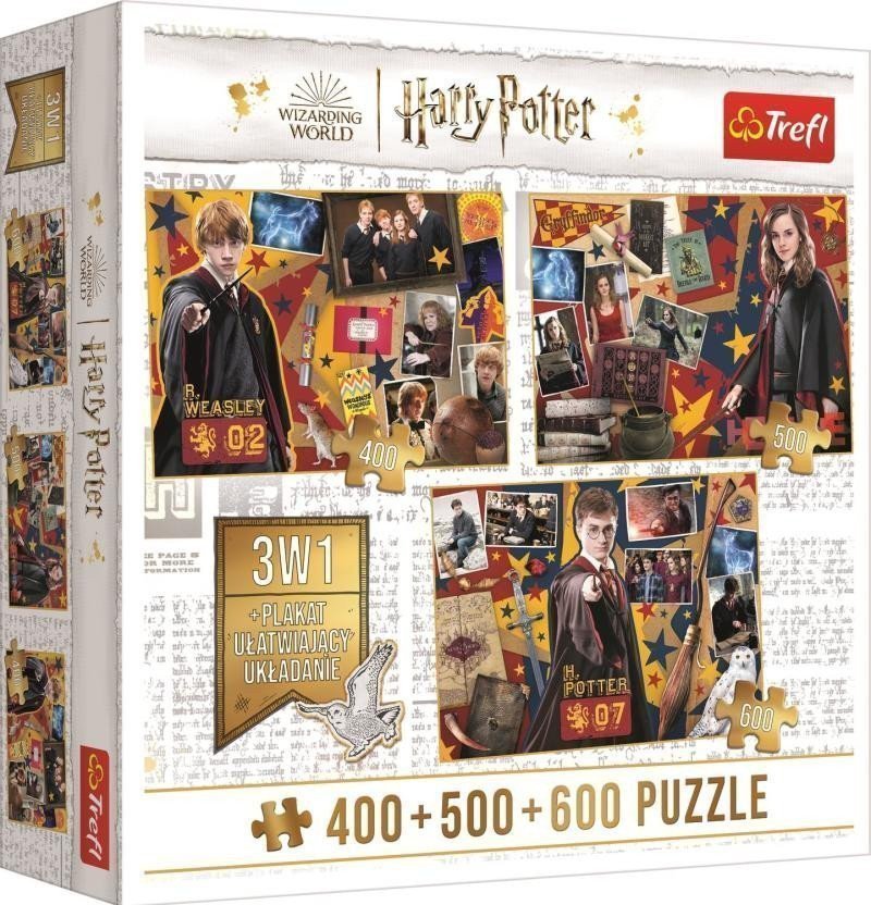 Trefl Puzzle Harry Potter Ron Hermiona a Harry 400  500  600 dílků
