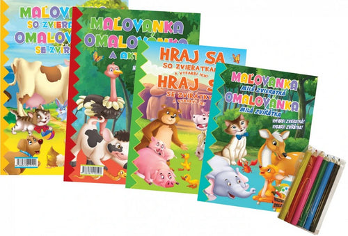 Hraj si se zvířatky a vybarvi je  Hraj sa so zvieratkami a vyfarbi ich