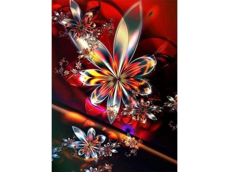 Diamantové malování - Fraktál design 40 x 50 cm bez rámu