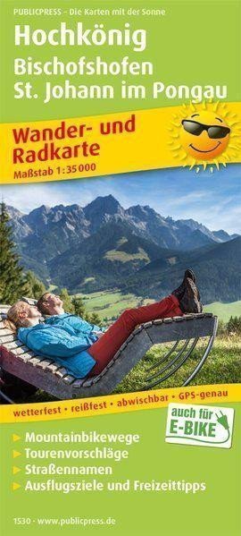 Hochkönig Bischofshofen St Johann im Pongau 135 000  turistická a cykloturistická mapa
