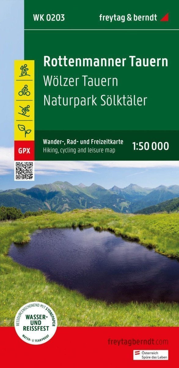 Rottenmanner Tauern 150 000  turistická a cykloturistická mapa