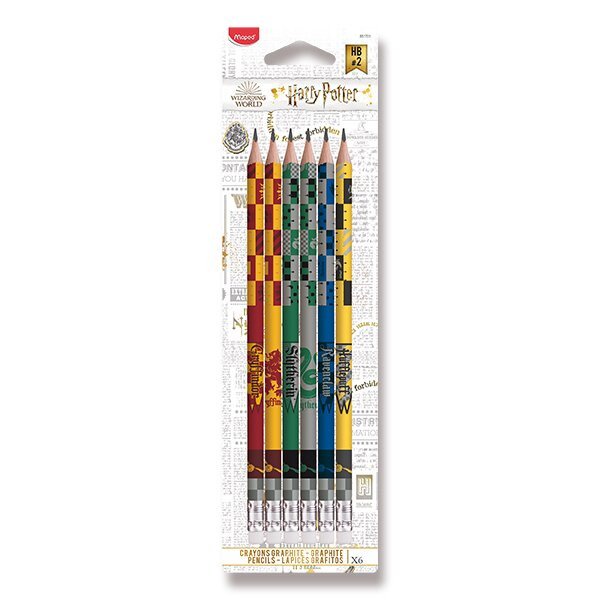 Maped Harry Potter - Tužka s pryží HB 6 ks