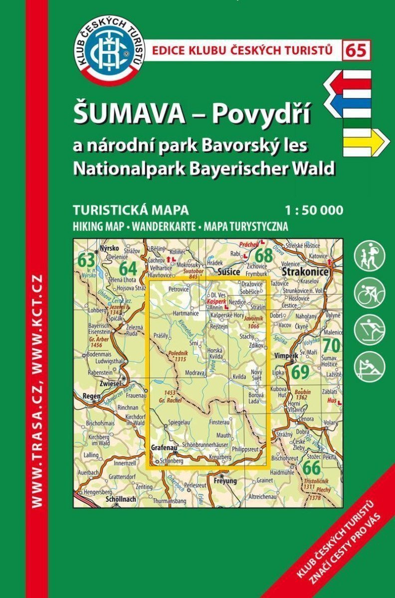 KČT 65 Šumava - Povydří a NP 150 000 10 vydání 2022