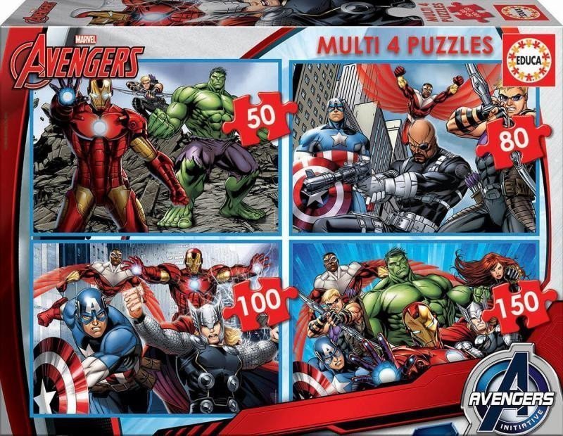Puzzle Avengers 4v1 5080100150 dílků