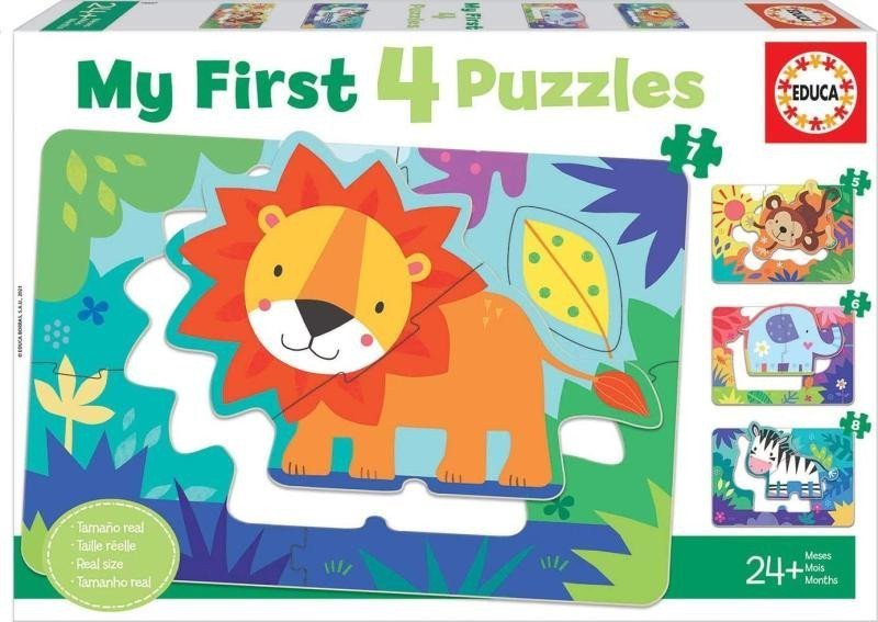 Moje první puzzle Zvířátka z divočiny 4v1 5678 dílků