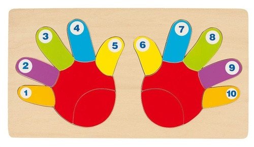 Goki Puzzle Ruce vkládací - dřevěné