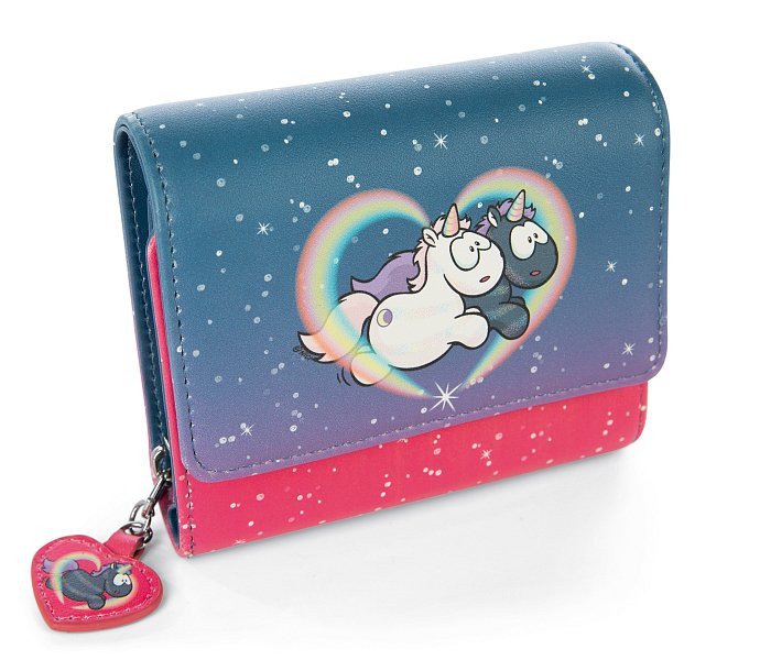 NICI peněženka plyšová Jednorožec Star Bringer  Moon Keeper 12x10 cm