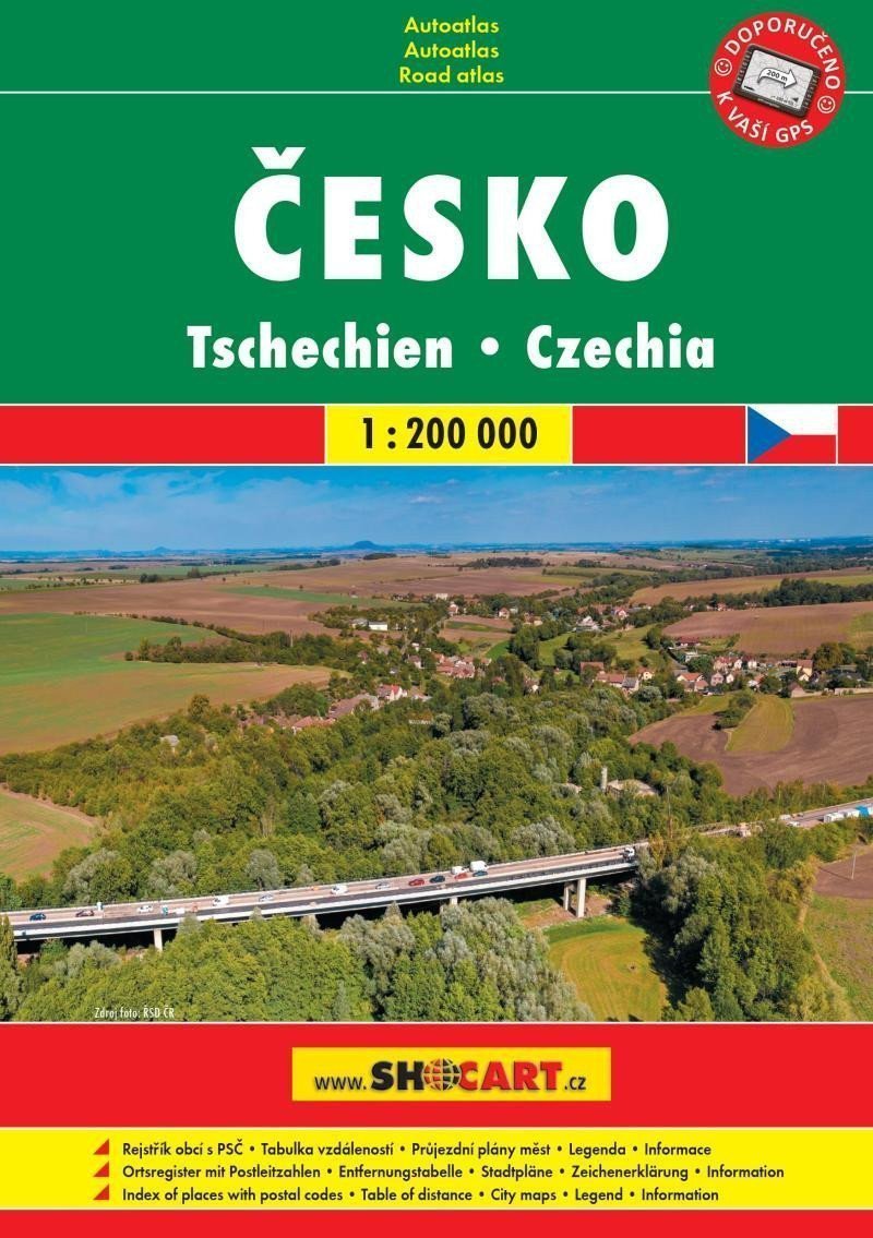 Česko 1200 000  autoatlas A5 spirála