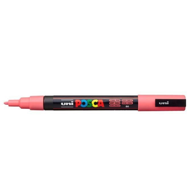 Posca akrylový popisovač PC-3M 09 - 13 mm korálově růžová s tenkým kulatým hrotem