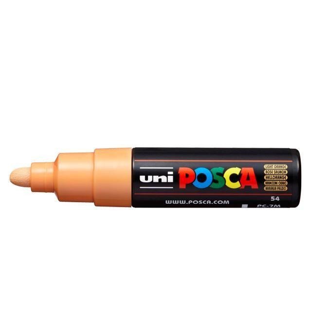 Posca akrylový popisovač PC-7M 45 - 55 mm světle oranžová s kulatým silným hrotem