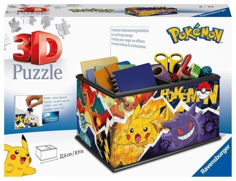 3D Puzzle Úložná krabice Pokémon 216 dílků
